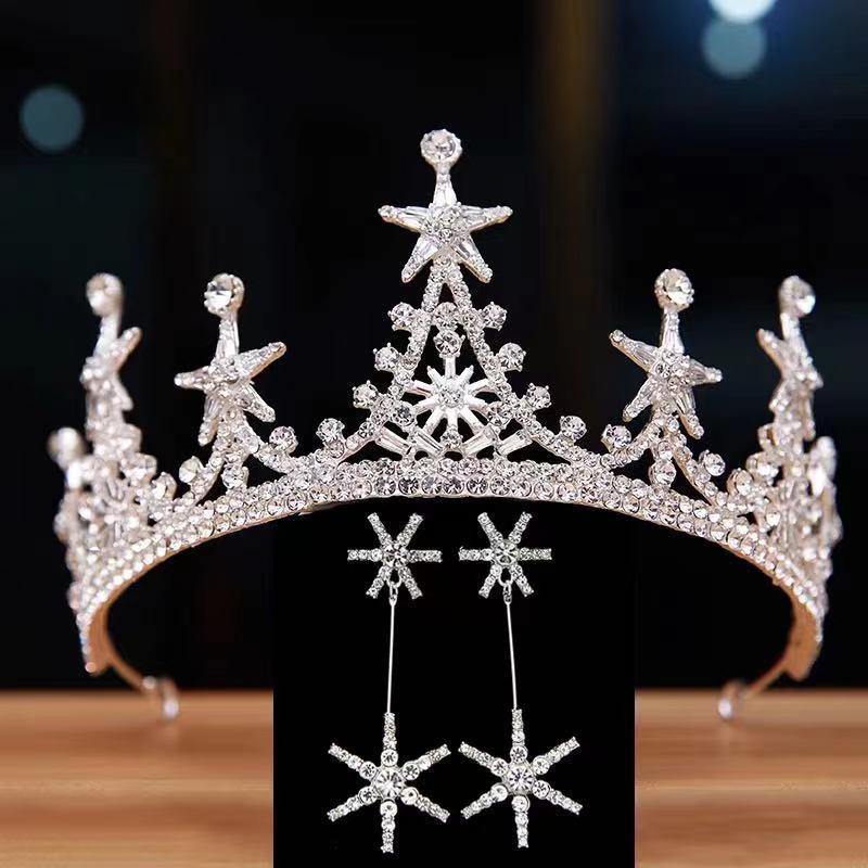 Haut niveau Alliage Luxury Atmosphere Bridal Crown Headdress