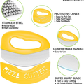 Rocker de cutter à pizza en acier inoxydable résistant avec couverture de protection - Super-Sharp P