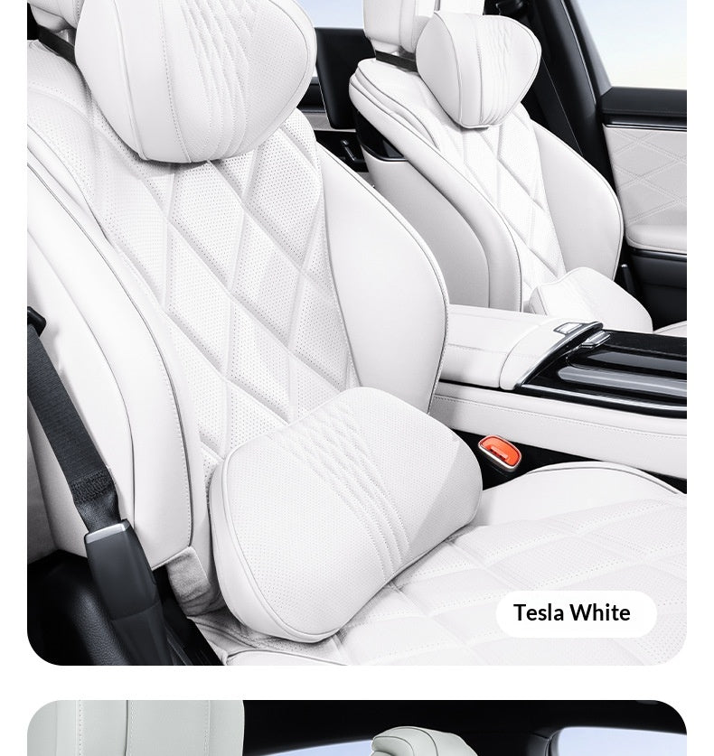 Summer Respirant Memory Foam Car Headset & Lombar Support