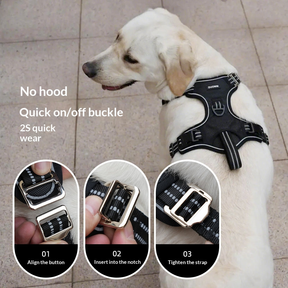 Harnais pour chien léger à double usage pour traction automobile