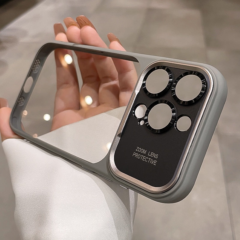 Étui de téléphone à grande vue entièrement inclus avec un bouton de fermeture de caméra intégré