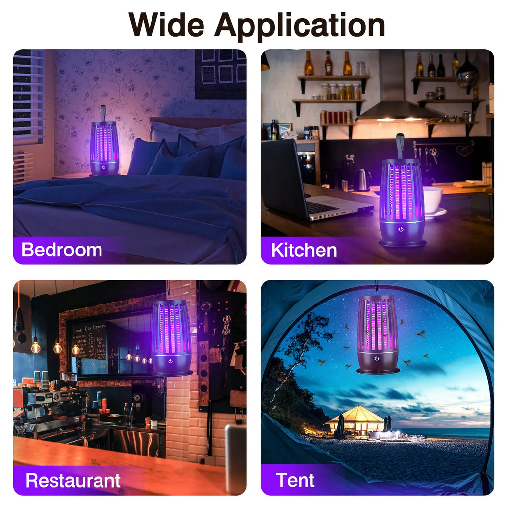 Lampe de tueur de Mosquito rechargeable Bug Zapper avec la lumière de nuit