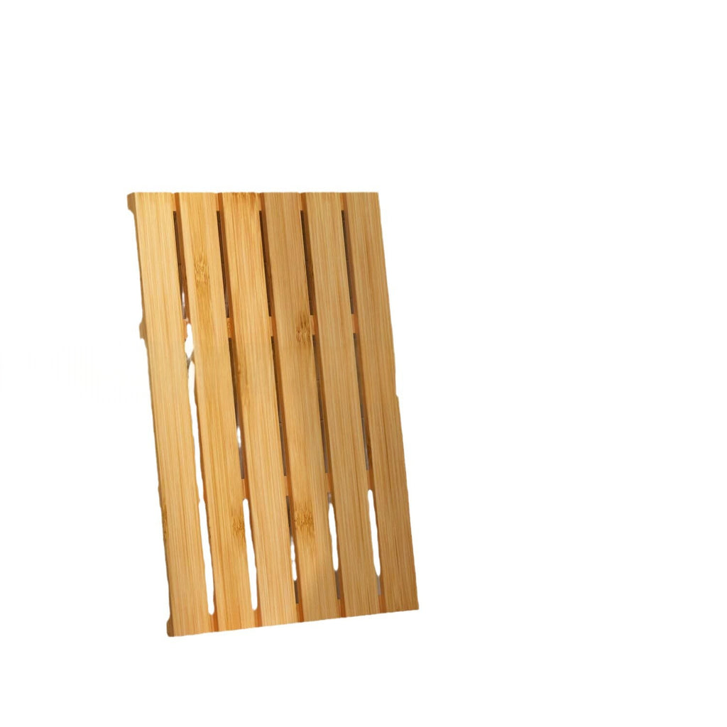Bamboo salle de bain antidérapant tapis étanche salle de douche tapis