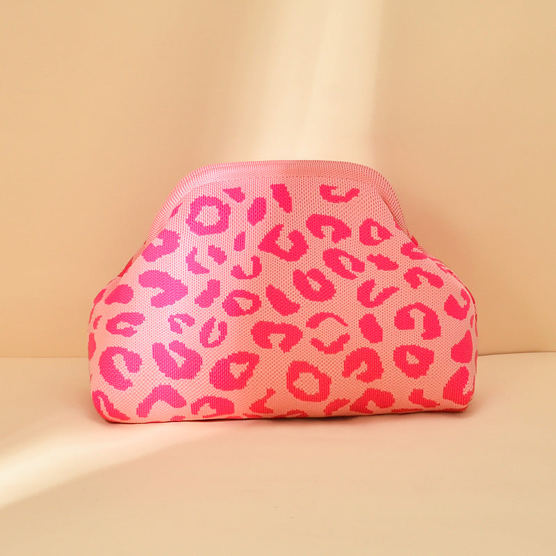 Clutch rayé de sac tricoté pour femmes