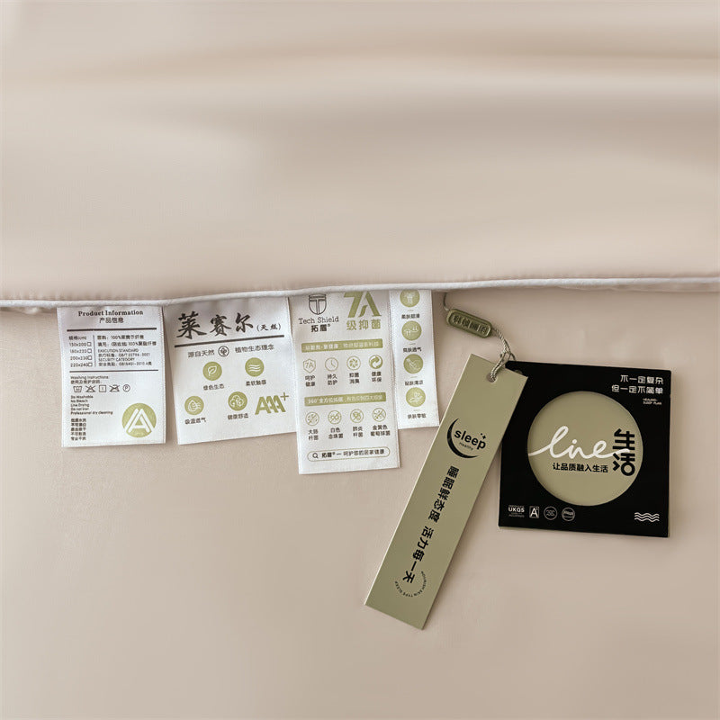 Tencel Brodé été Climatisation Quilt Four-piece Set de refroidissement viscose mince duvet