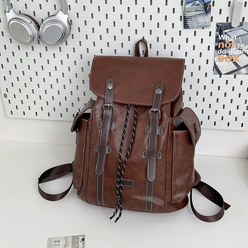Mode Casual Grande capacité Retro Trendy Outdoor Sac à dos pour hommes