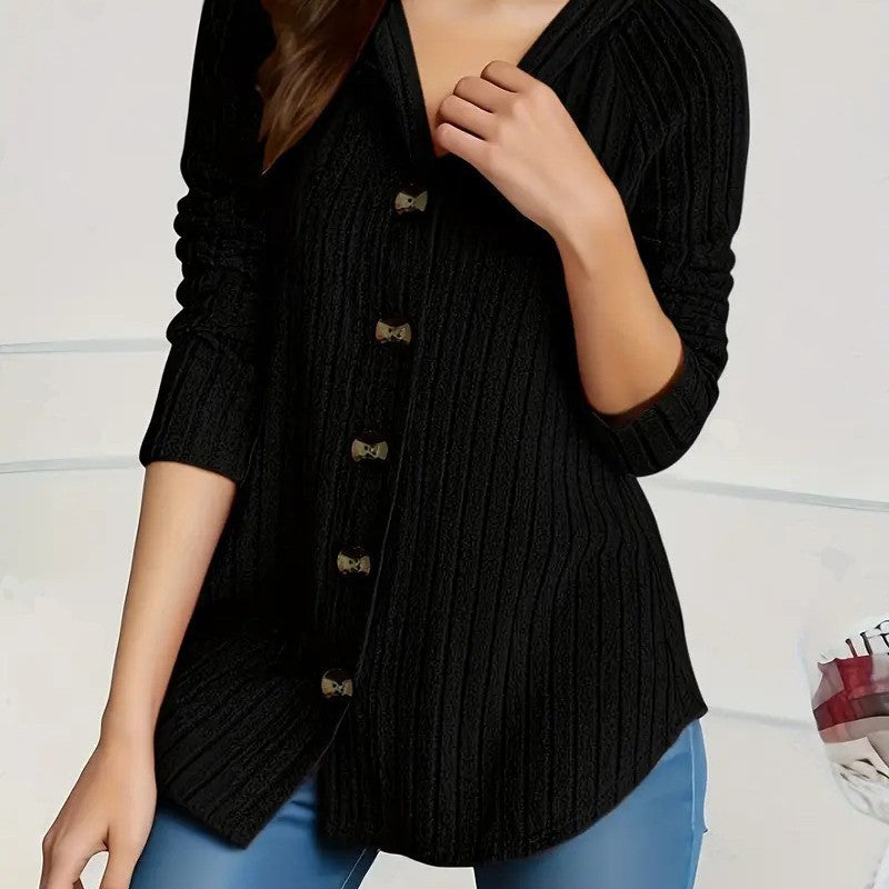 Manteau en laine à manches longues pour femmes