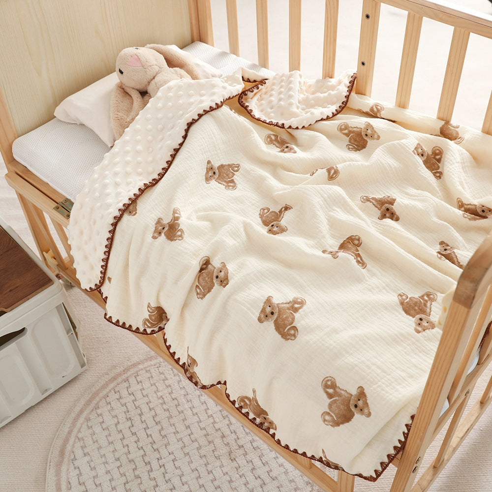 Type A Pure Cotton Gauze Doux Couverture bébé pour nouveau-nés et nourrissons