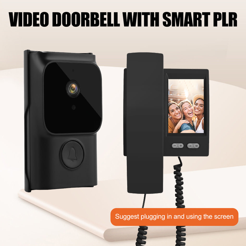 Smart Wireless WiFi Ring Doorbell Sécurité Interphone Caméra Vidéo Porte Bell.