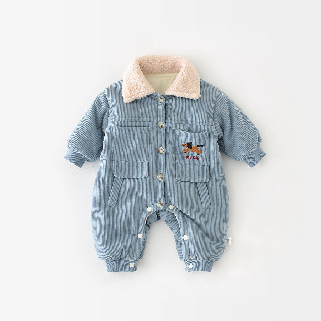 Manteau en coton rembourré Corduroy pour garçons et filles