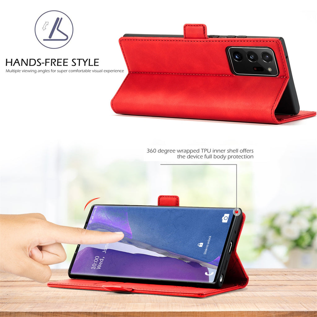 Casual simple en cuir Flip Phone protection Case