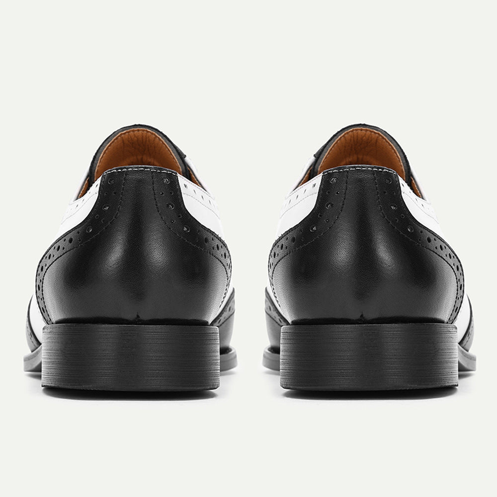 Brogues européennes et américaines pour hommes d'affaires et occasionnels portant des orteils pointus