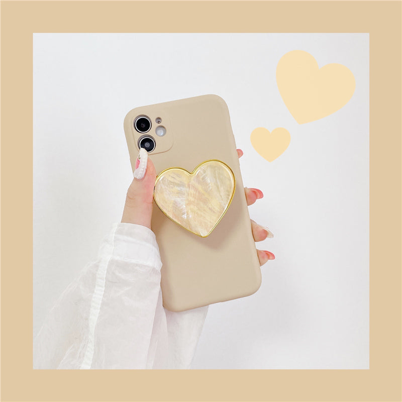 Khaki est adapté pour Apple mobile porte-case silicone liquide anti-goutte