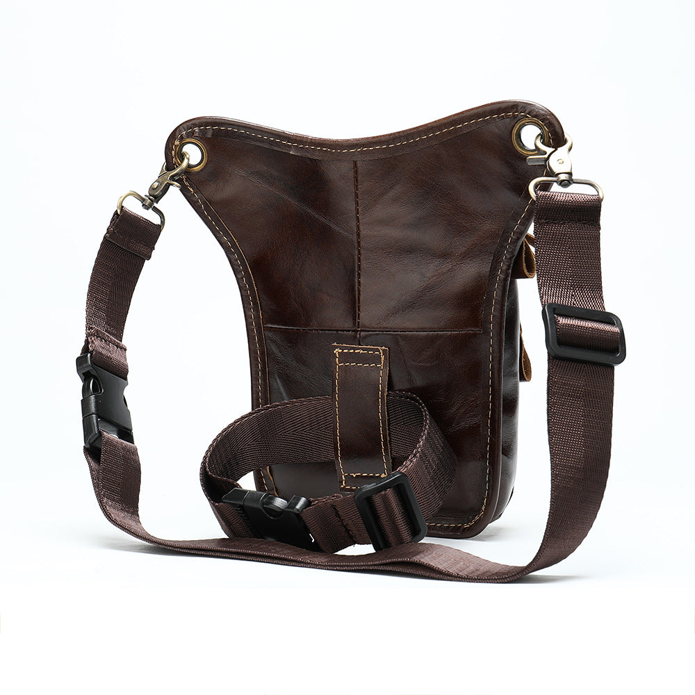 Sac à jambes en cuir denim pour hommes Sports de plein air