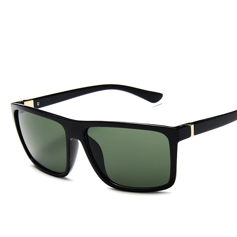 Lunettes de soleil carrées pour hommes de style Large Frame
