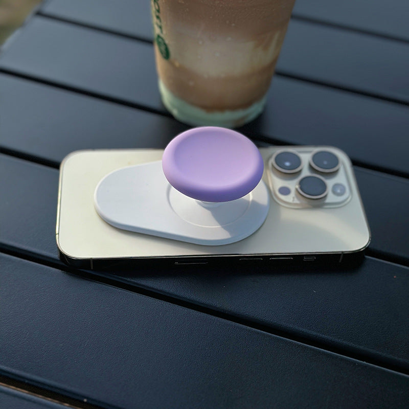 Couvercle de coupe en silicone applicable au support de coussin gonflable de téléphone mobile magnétique