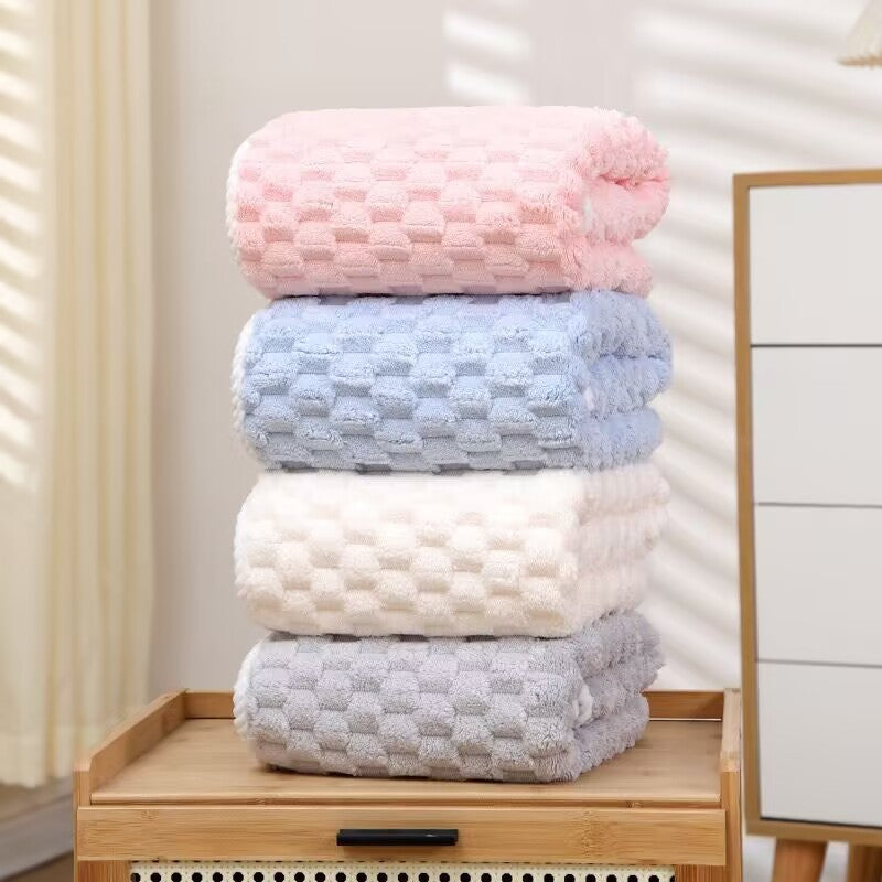 Serviette de bain en polaire en nuage souple et absorbante