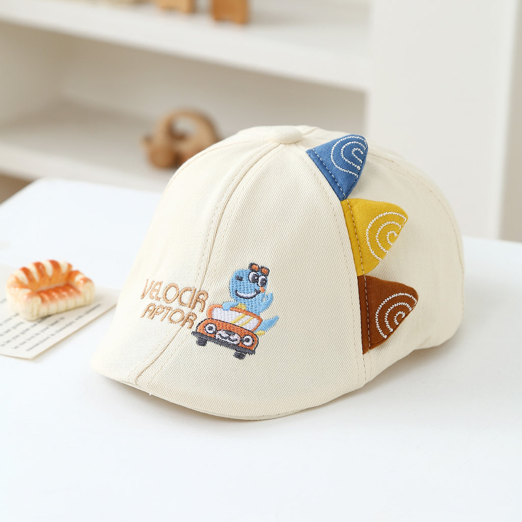 Chapeau brodé de dessin animé multi-lettres avec oreilles réglables