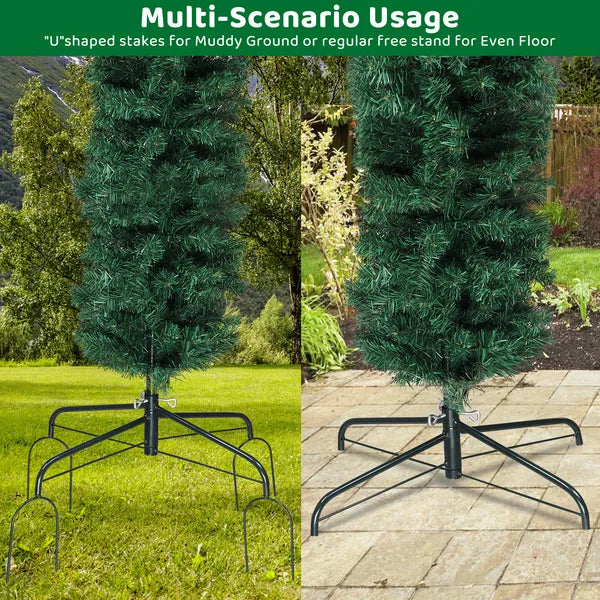 240X40X260cm 1650 Branches PVC Christmas Arch Party Arch Decoration Green