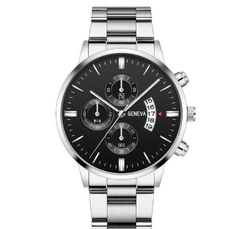 Calendrier Montres en acier Montres en quartz pour hommes