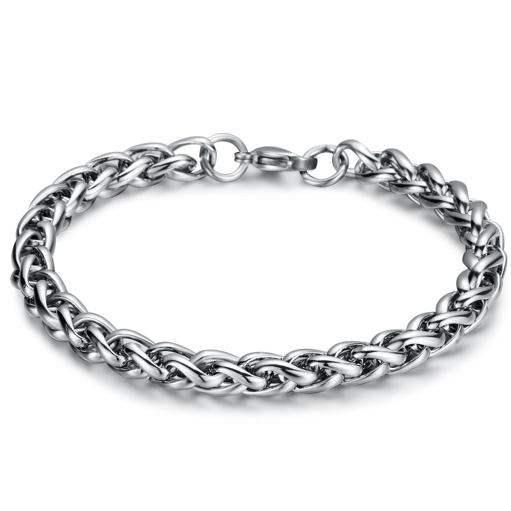 Hommes et femmes Titanium acier bracelet personnalisé