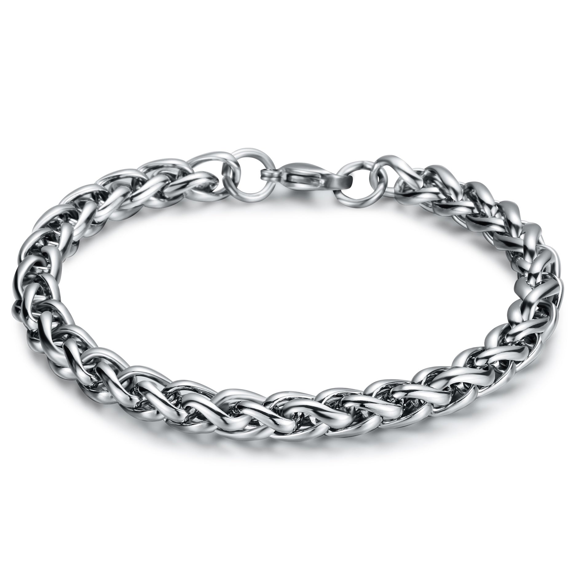 Hommes et femmes Titanium acier bracelet personnalisé