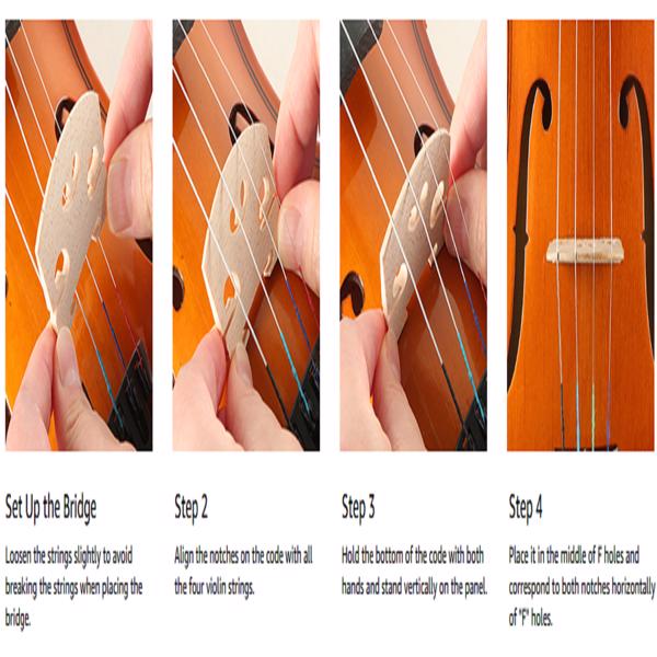 Violon rose et boîte Bow Rosin
