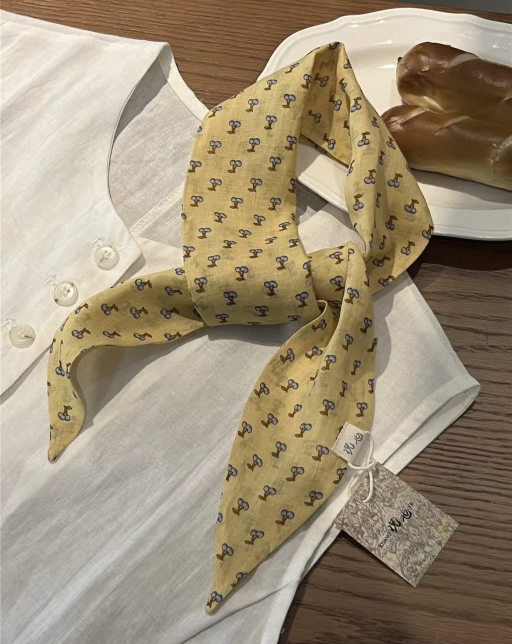 Écharpe de cou de style vintage chic polyvalente