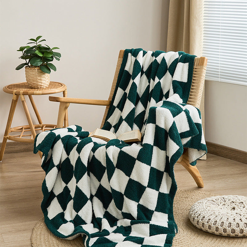 Couverture en Plaid de demi-velvet de style nordique