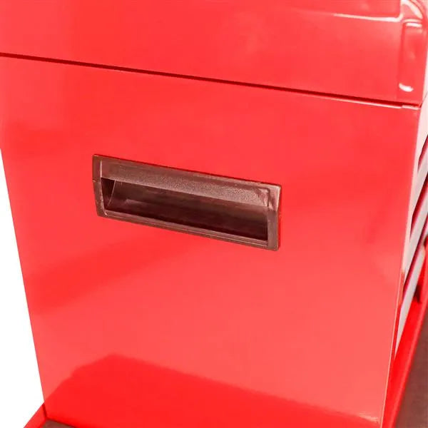 Poitrine à 5 tiroirs amovible avec armoire inférieure et une plate-forme réglable--Red