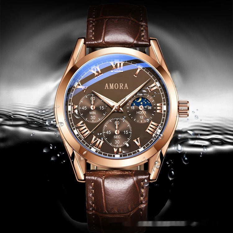 Montre à quartz lumineux non mécanique avec résistance à l'eau