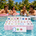 Ensemble de Mahjong américain flottant 160PCS avec boîtier de rangement