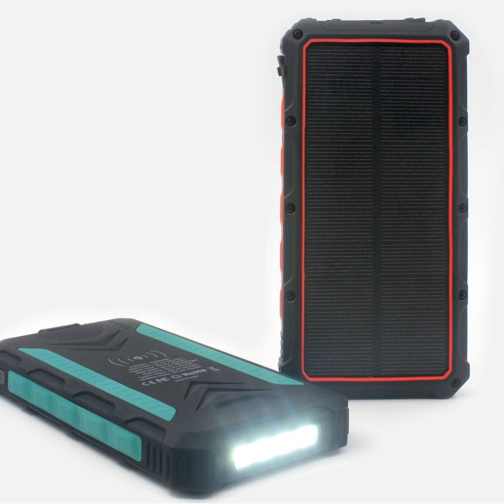 Banque d'énergie sans fil à énergie solaire imperméable
