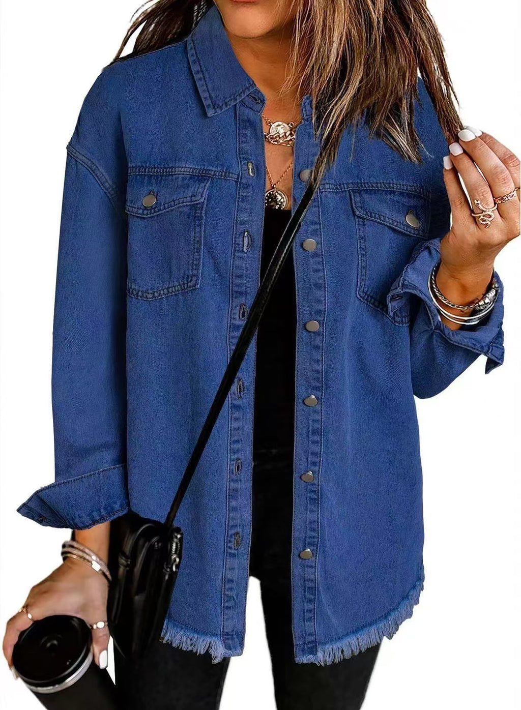 Veste Denim Lavée pour Femme
