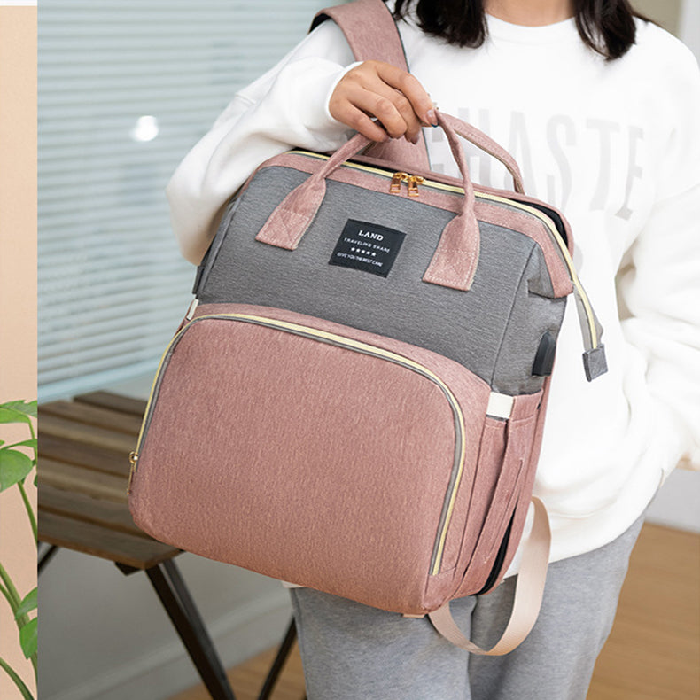 Mummy Baby Crib sac à dos Grande capacité Out Lait Sac isolé Femmes
