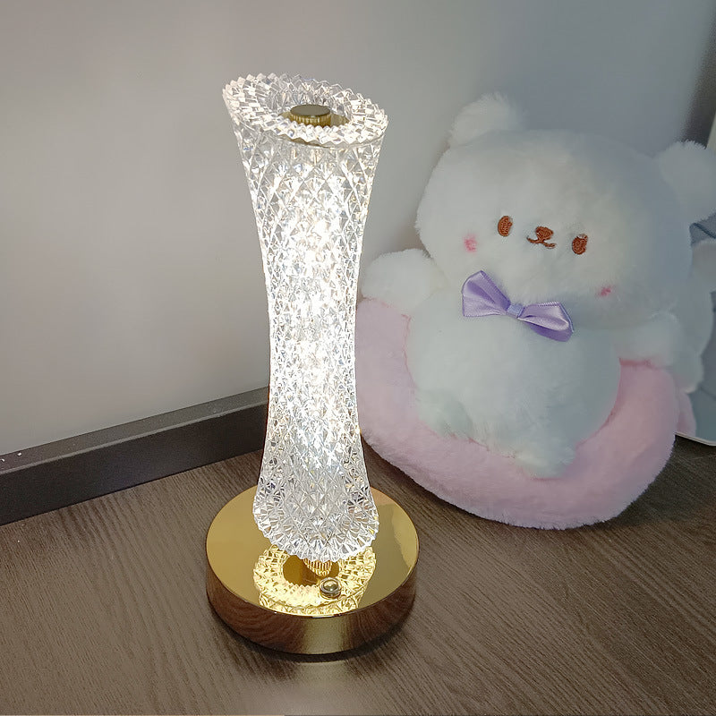 Lampe de table en cristal pour la chambre à coucher