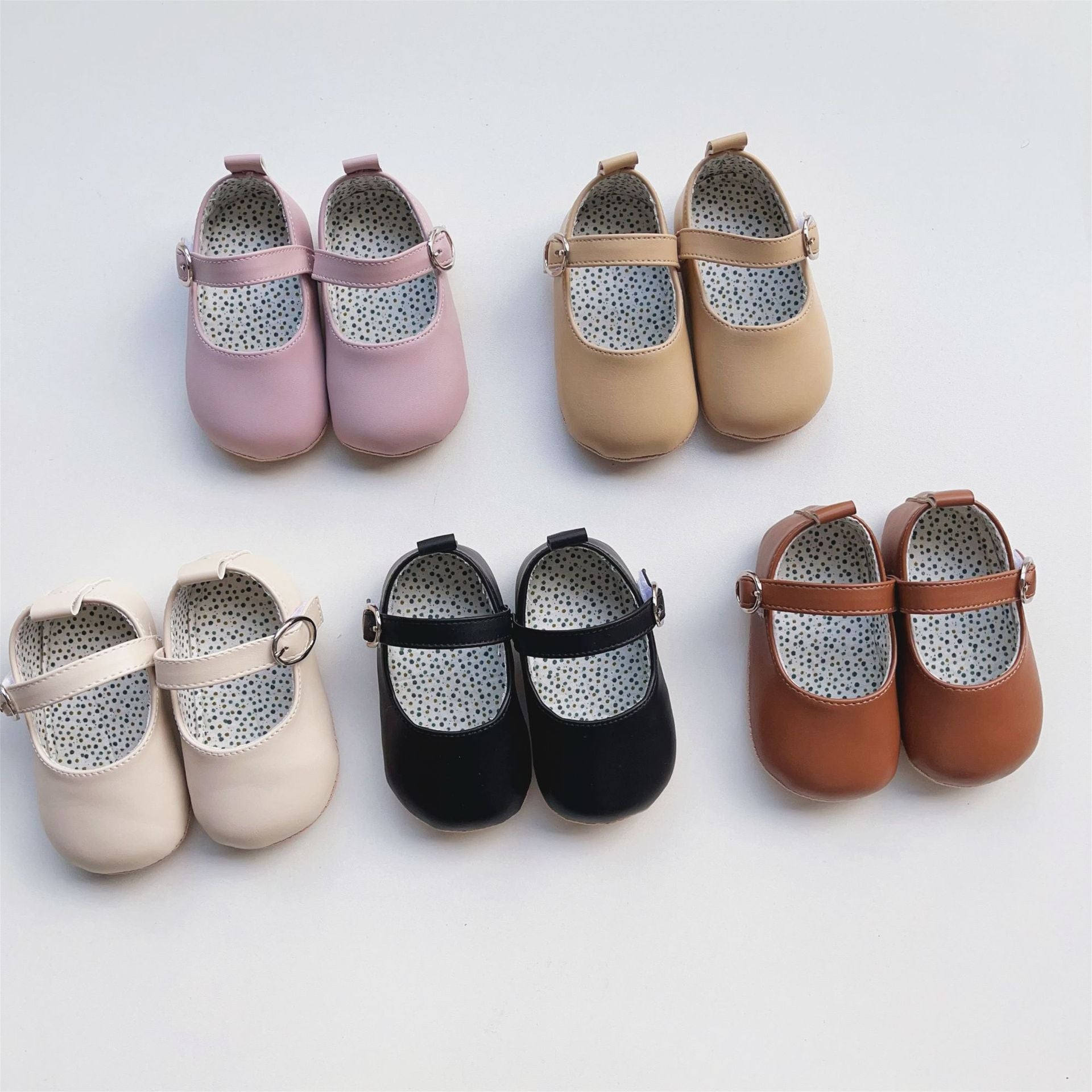 Bébé fille Tout-petit Chaussures cuir chaud Velcro