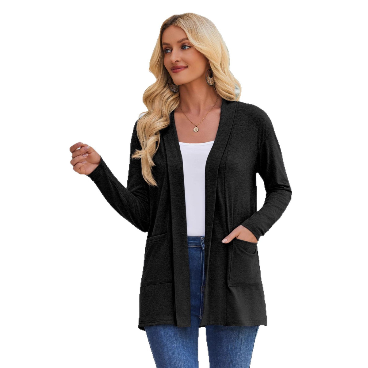 Manteau de sweat Cardigan léger pour femme