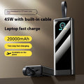 PD45W Notebook Power Bank 20000 MA Grande capacité avec câble