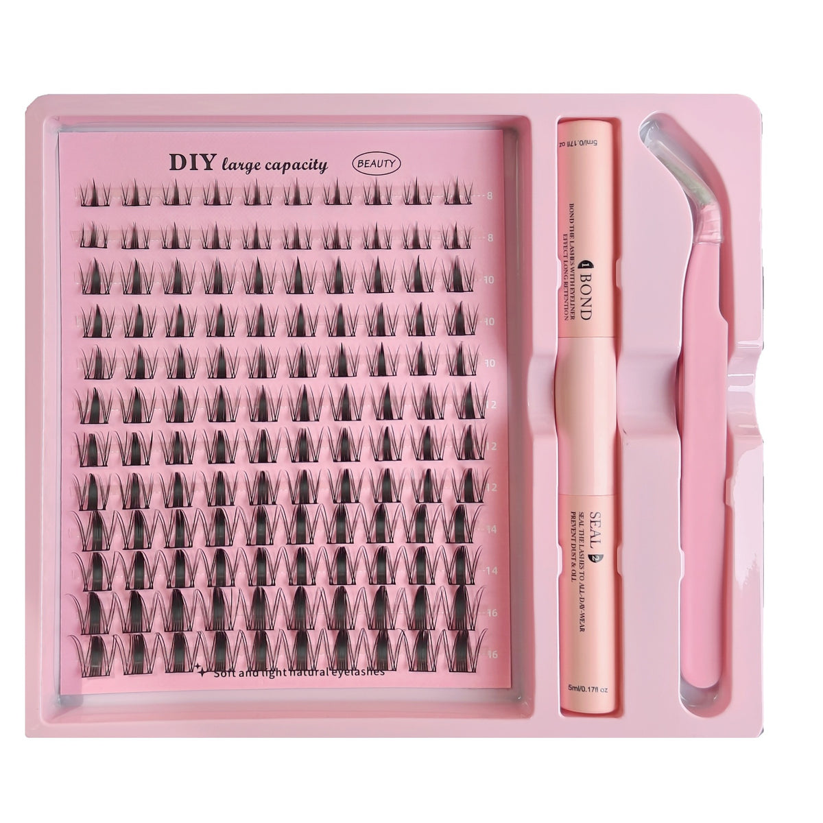 Faux jeu de cils Grande capacité Livre deash Assortiment mixte