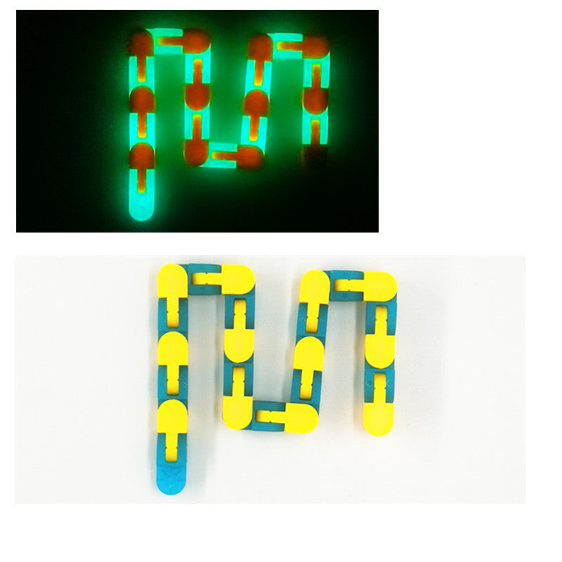 Lumineux 24 Sections Décompression Chaîne de vélo Variété Pliage 36 Sections et 48