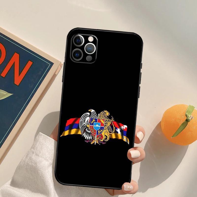 Cas personnalisé et minimaliste de téléphone drapeau arménien