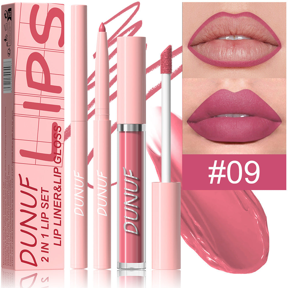 Velvet Matte Lip Glaze Couleur longue durée très pigmentée pour un look nu naturel
