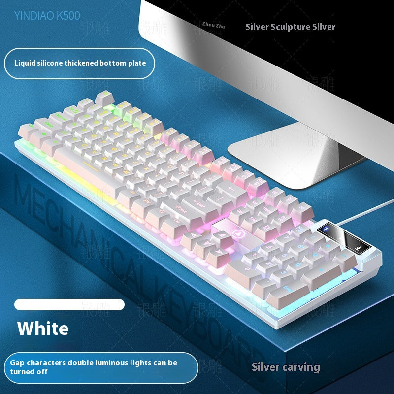 K500 jeu filaire couleur matching machine lumineuse Touch ordinateur de bureau clavier