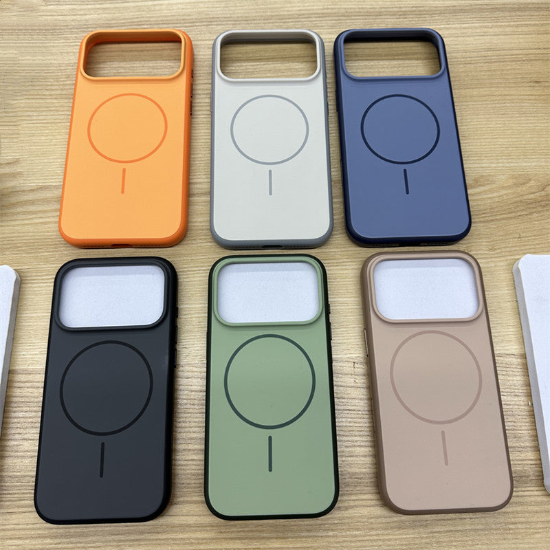 Convient Magnetic Matte Skin Feeling Silicone étui de téléphone tout compris