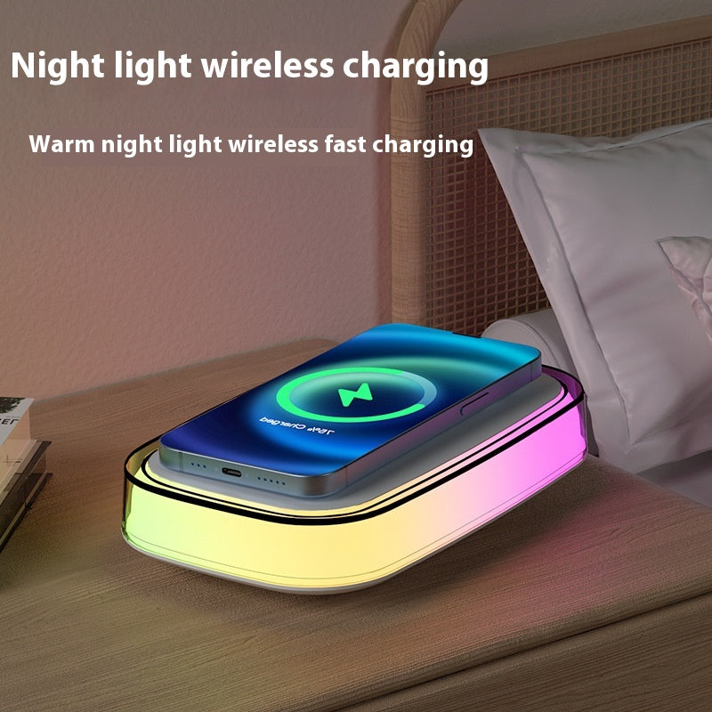15W Smart Phone Universal sans fil charge rapide Touch petite lampe de nuit