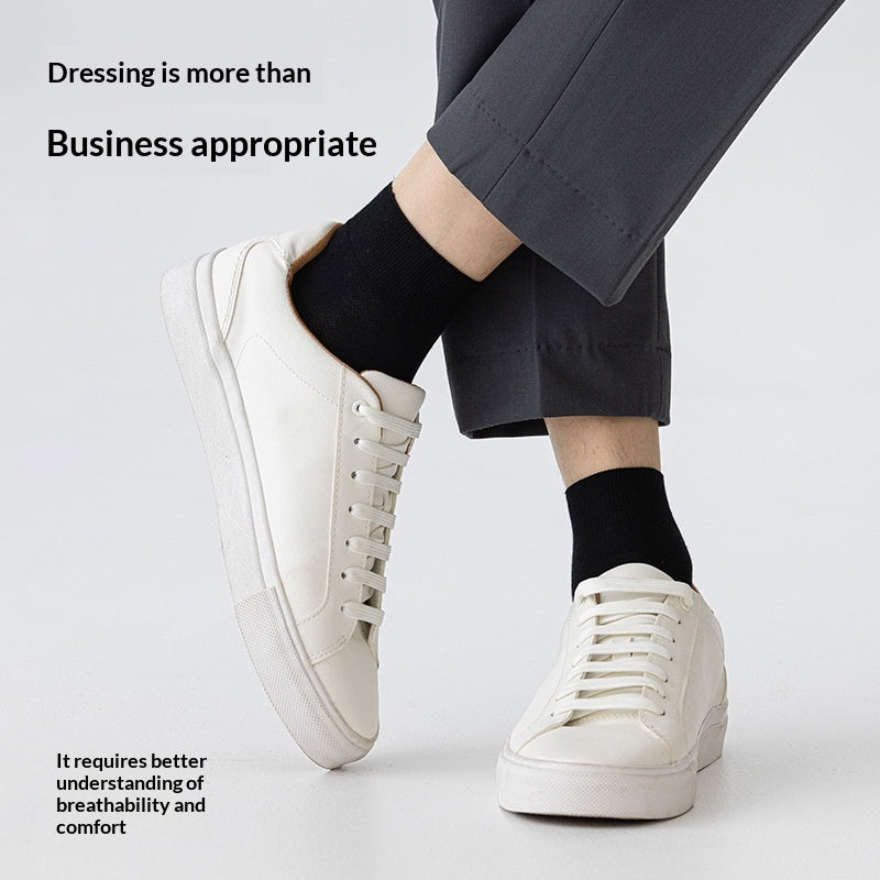 Hommes Court Printemps Été Mesh Respirant Sans couture Coton pur Hommes Chaussettes