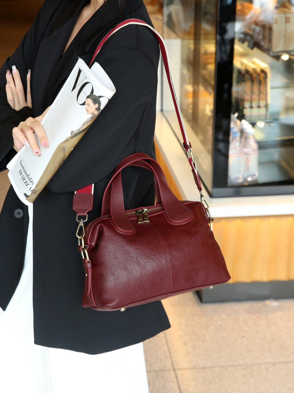 Sac à main en cuir de style femme