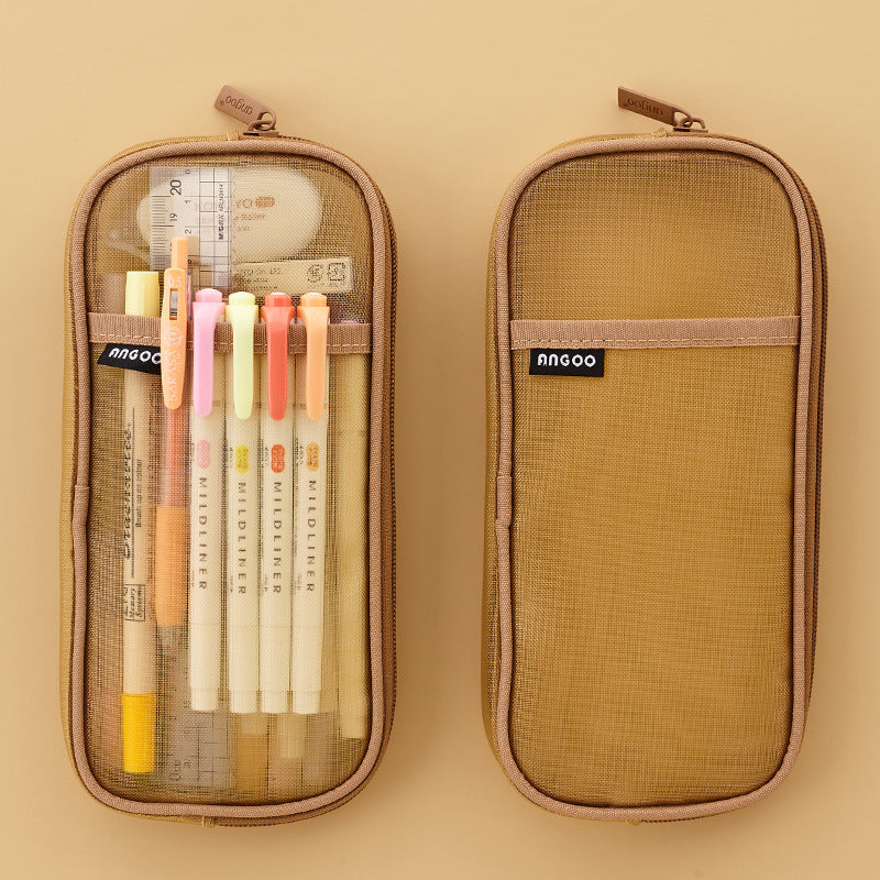 Exam solid color stationery transparent storage bag