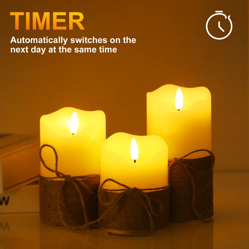 3pcs LED Flameless Candle Lights